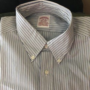 Brooks Brothers Button Down Striped Cotton Shirt